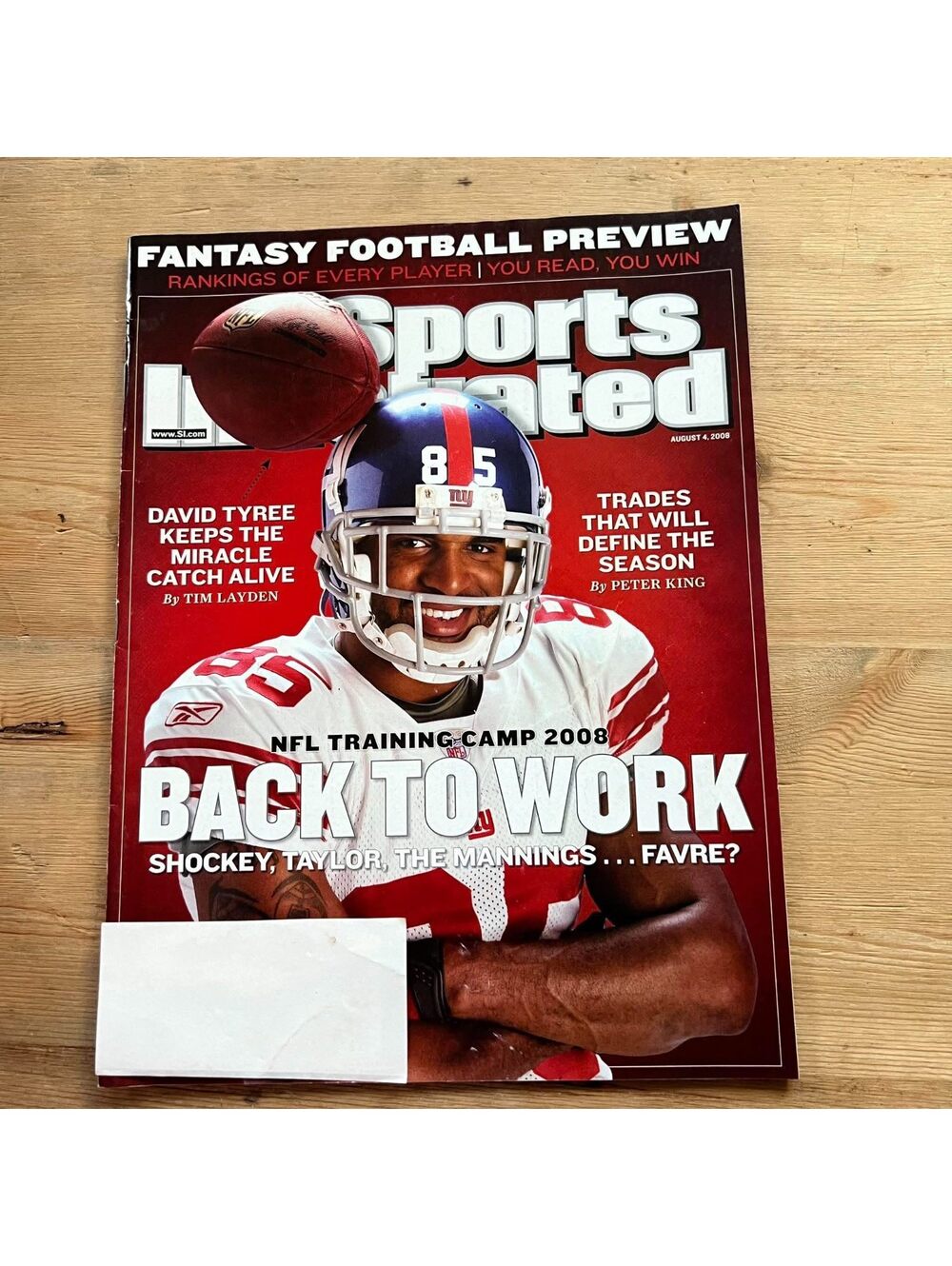 Sports Illustrated Back to Work August 4, 2008 Magazine SIM02
